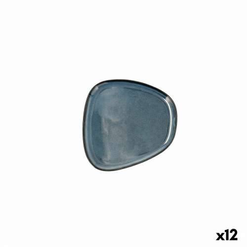 Plakans šķīvis Bidasoa Ikonic Keramika Plava (14 x 13,6 x 0,8 cm) (Pack 12x) Cijena