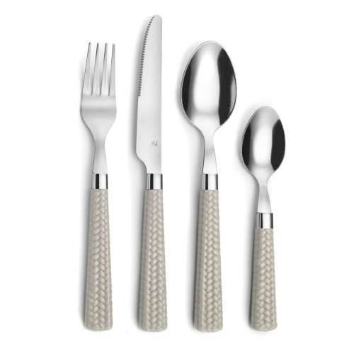 Set Pribora za Jelo Amefa Paille Siva 24 kom. Metal Cijena