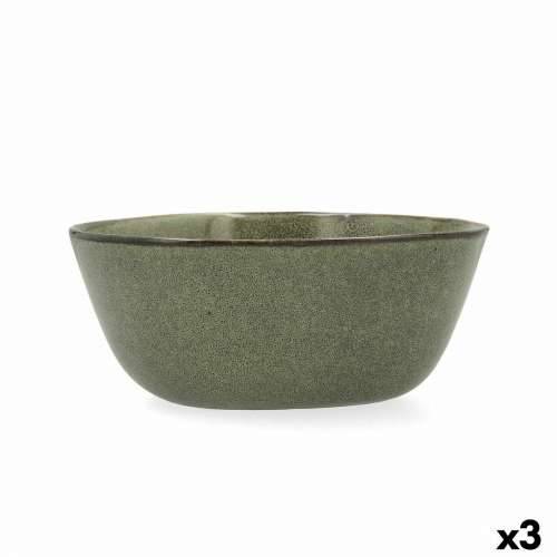 Zdjela za Salatu Bidasoa Ikonic Keramika Zelena (20 x 19,5 x 8,5 cm) (Pack 3x) Cijena