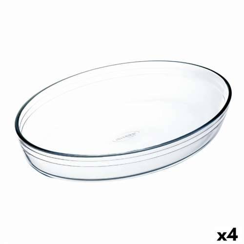 Posuda za Pećnicu Ô Cuisine Ocuisine Vidrio Providan Staklo Ovalan 30 x 21 x 7 cm (4 kom.) Cijena