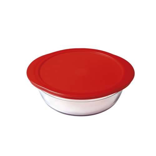 Okrugla Kutija za Ručak s Poklopcem Ô Cuisine Cook&store Ocu Crvena 2,3 L 27 x 24 x 8 cm Staklo Silikon (6 kom.) Cijena