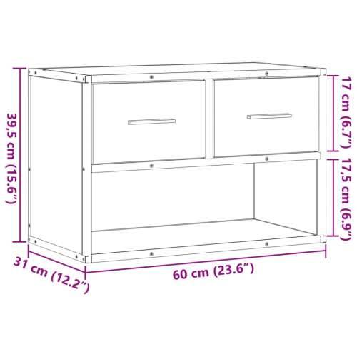 TV ormarić boja hrasta sonome 60x31x39,5 cm konstruirano drvo - Sivi hrast sonoma 1 60 cm Cijena