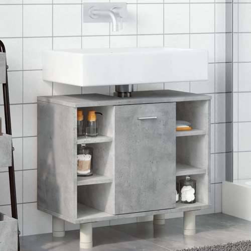 Kupaonski ormarić boja betona 60x32x53,5 cm konstruirano drvo - Beton siva 1 Cijena