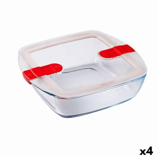 Hermetička Kutija za Ručak Pyrex Cook & Heat 25 x 22 x 7 cm 2,2 L Providan Staklo (4 kom.) Cijena