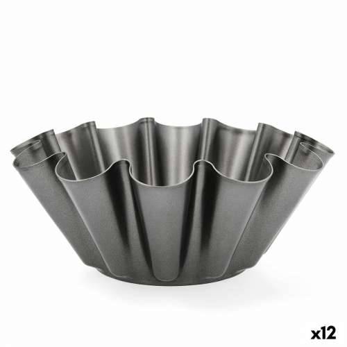 Kalup za Flan Quid Sweet Grey Crna Metal 23 x 9 cm (12 kom.) Cijena