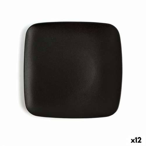 Plakans šķīvis Ariane Antracita Kvadratno Crna Keramika 20 cm (12 kom.) Cijena