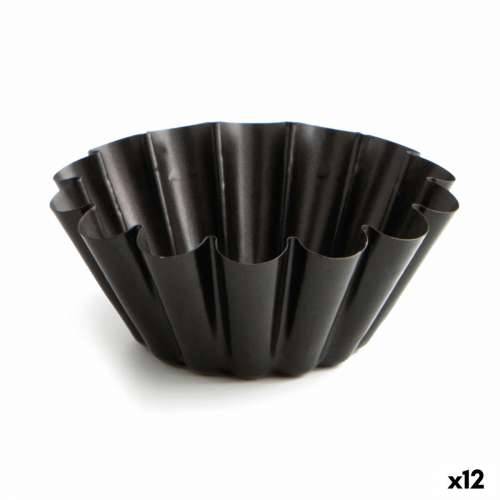 Kalup za Flan Quid Sweet Grey Crna Metal (12 kom.) Cijena