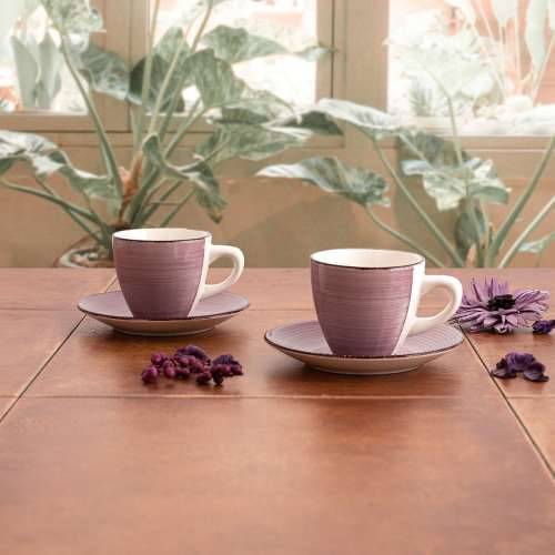 Set Šalica s Tanjurićima Quid Vita Morning Roza Keramika (4 Dijelovi) (6 kom.) Cijena
