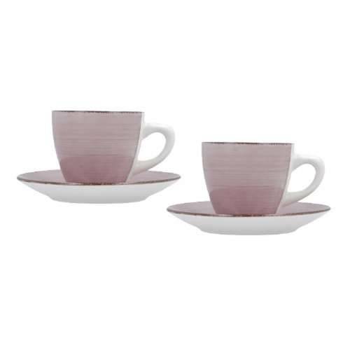 Set Šalica s Tanjurićima Quid Vita Morning Roza Keramika (4 Dijelovi) (6 kom.) Cijena