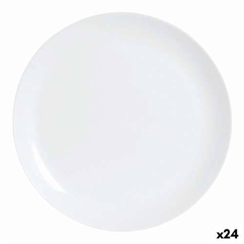 Plakans šķīvis Luminarc Diwali Bijela Staklo (25 cm) (24 kom.) Cijena