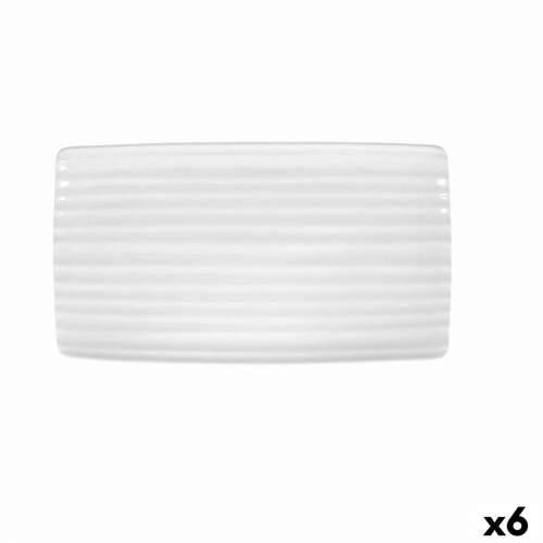 Pladanj za aperitive Ariane Artisan Keramika Bijela 36 x 20 cm (6 kom.) Cijena