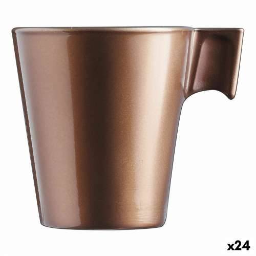 Velika Šalica Luminarc Flashy Svijetlo smeđi 80 ml Staklo (24 kom.) Cijena