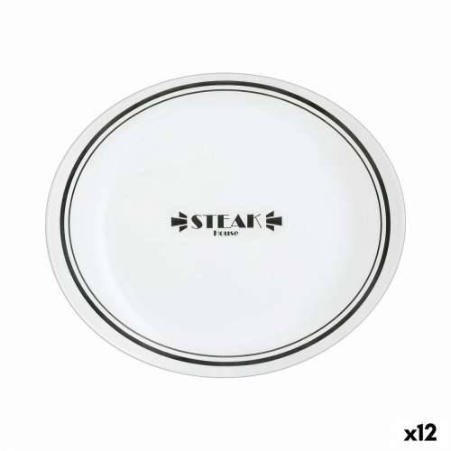 Plakans šķīvis Luminarc Friends Time Bistr Bijela/Crna Staklo Ø 30 cm Meso (12 kom.) Cijena