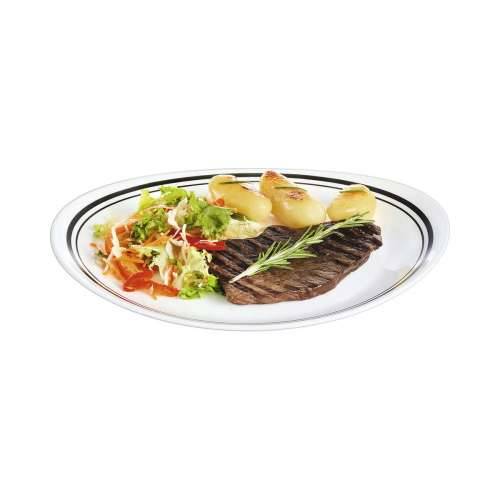 Plakans šķīvis Luminarc Friends Time Bistr Bijela/Crna Staklo Ø 30 cm Meso (12 kom.) Cijena