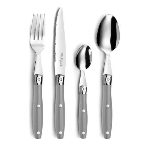Set Pribora za Jelo Lou Laguiole Comptoir Siva Metal 24 Dijelovi Cijena