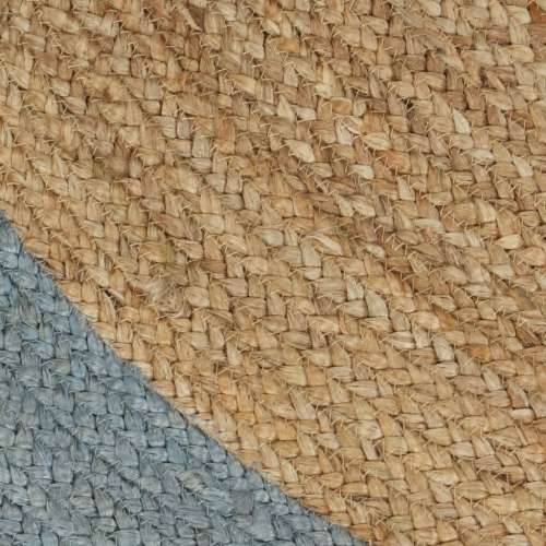 Ručno rađeni tepih od jute s maslinastozelenim rubom 150 cm Cijena