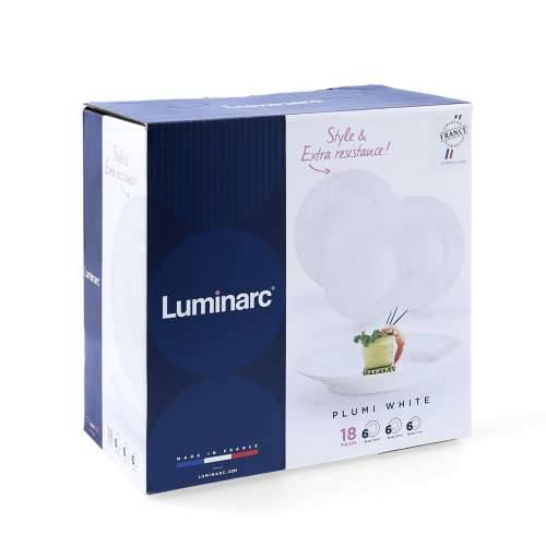 Posuđe za jelo Luminarc Plumi Pisana Staklo 18 Dijelovi Cijena