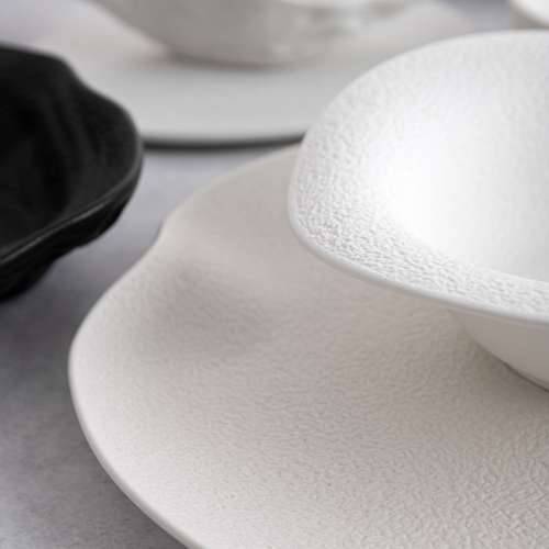 Pladanj za aperitive Bidasoa Fosil Bijela Keramika Alumina 25,6 x 9,1 x 2,3 cm (9 kom.) Cijena