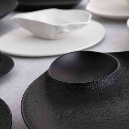 Pladanj za aperitive Bidasoa Fosil Bijela Keramika Alumina 25,6 x 9,1 x 2,3 cm (9 kom.) Cijena