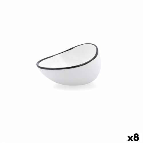 Zdjela Ariane Vital Filo Bijela Crna Keramika 12,5 cm (8 kom.) Cijena