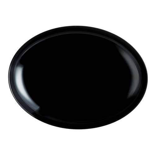 Plakans šķīvis Luminarc Friends Time Crna Staklo 30 x 26 cm Meso (12 kom.) Cijena