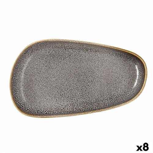 Plakans šķīvis Ariane Jaguar Freckles Smeđa Keramika Pravokutno 27 cm (8 kom.) Cijena