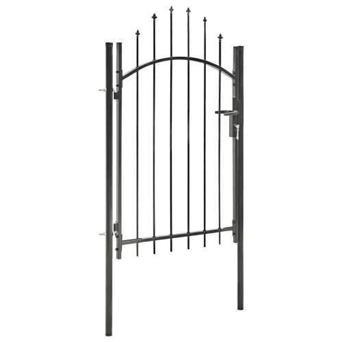 Vrtna vrata za ogradu čelična 1 x 2 m crna Cijena