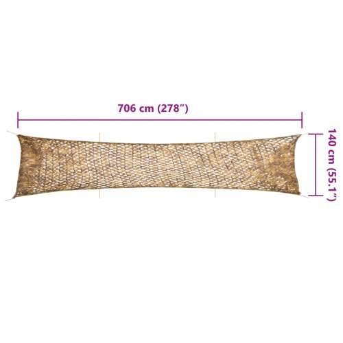 Kamuflažna mreža s torbom za pohranu 706 x 140 m boja pijeska - Pijesak 706 x 140 cm Cijena