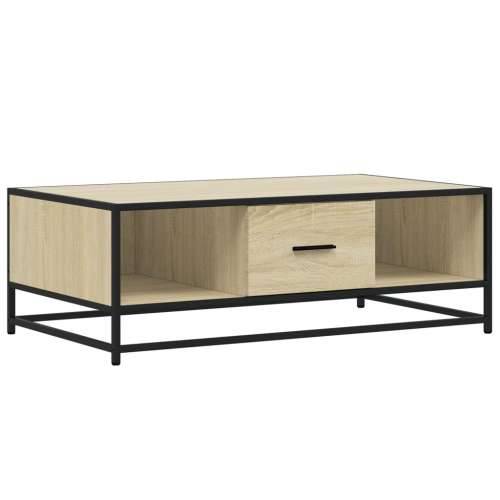 Stolić za kavu boja hrasta sonome 100x57x35 cm od drva i metala - sonoma hrast 1 Cijena