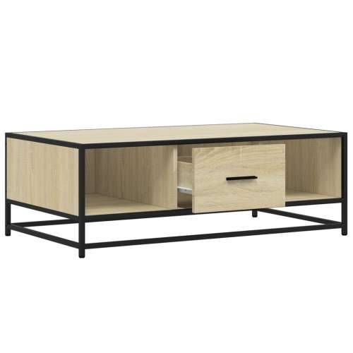 Stolić za kavu boja hrasta sonome 100x57x35 cm od drva i metala - sonoma hrast 1 Cijena