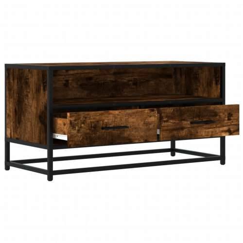 TV ormarić boja dimljenog hrasta 80x34,5x40 cm konstruirano - Dimljeni hrast 1 80 cm Cijena