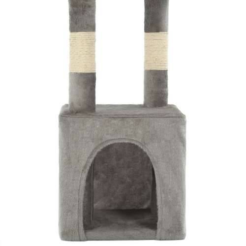 Penjalica za mačke sa stupovima za grebanje od sisala 109 cm siva Cijena