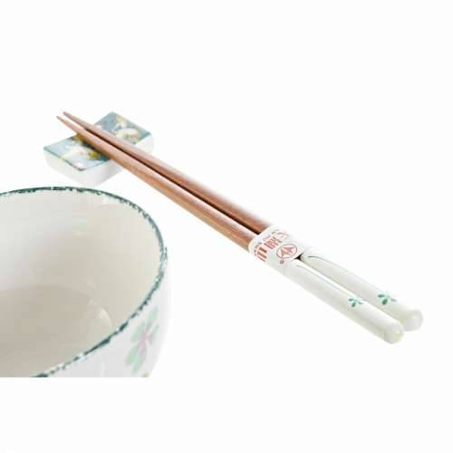 Set za sushi DKD Home Decor 25 x 25 x 6,5 cm Porculan Drvo Bijela Zelena Orijentalno (6 Dijelovi) (25 x 25 x 6,5 cm) (6 pcs) Cijena