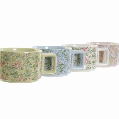 Set Šalica za Kavu DKD Home Decor Plava Zelena Roza Metal Dolomite 260 ml Cijena