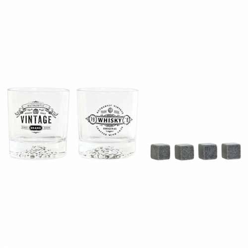 Set Čaša DKD Home Decor Providan Tamno sivo Kristal Kamen Loft 320 ml (6 kom.) Cijena