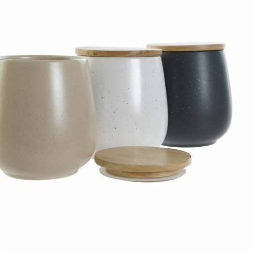 Čamac DKD Home Decor Bijela Bež Tamno sivo 10 x 10 x 13 cm (3 kom.) Cijena