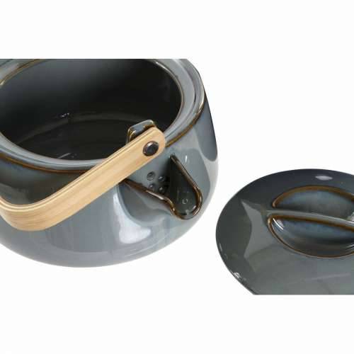 Čajnik DKD Home Decor 21 x 17 x 10 cm Porculan Siva 1 L Cijena