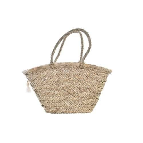 Torba DKD Home Decor Bijela Pisana Prirodno Metal 59 x 16 x 30 cm Cijena