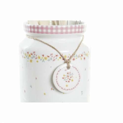 Set Pribora za Kuhanje DKD Home Decor Dolomite Drvo MDF 12 x 12 x 22 cm Ziedi Cijena