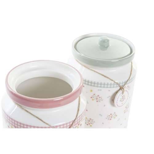 Čamac DKD Home Decor Zelena Roza Vichy 15,5 x 15,5 x 21 cm (2 kom.) Cijena