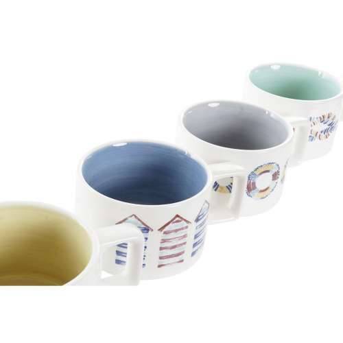 Set Šalica za Kavu DKD Home Decor Plava Pisana Metal Dolomite 260 ml Cijena