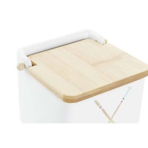 Soljenka s Poklopcem DKD Home Decor More Pisana Bambus Dolomite 12,5 x 12,5 x 11,5 cm Cijena
