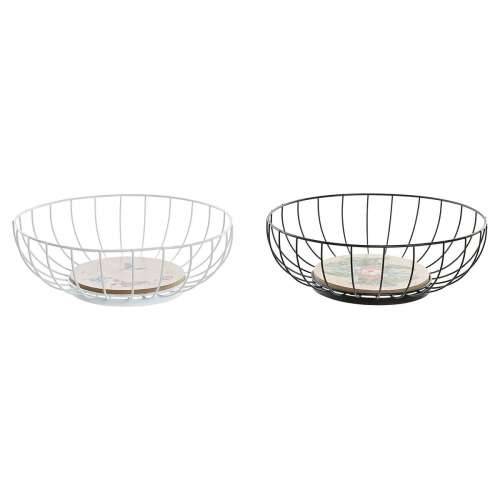 Posuda za Voće DKD Home Decor Pisana Metal Drvo MDF 28 x 28 x 11 cm (2 kom.) Cijena