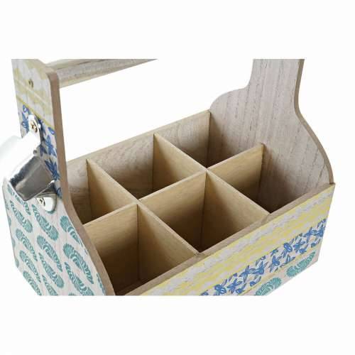 Stalak za boce DKD Home Decor 27 x 16,5 x 25 cm Plava Turkizno Drvo MDF (2 kom.) Cijena