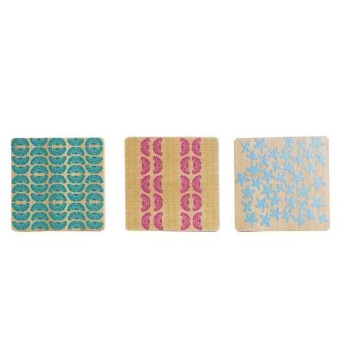 Podmetači za čaše DKD Home Decor Africa Bambus Kolonijalni Afrikanac (6 pcs) Cijena
