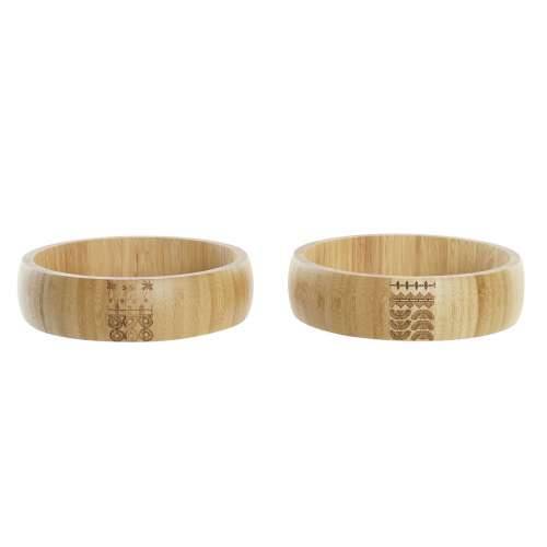 Zdjela za Salatu DKD Home Decor Prirodno Bambus 20 x 20 x 5 cm Cijena