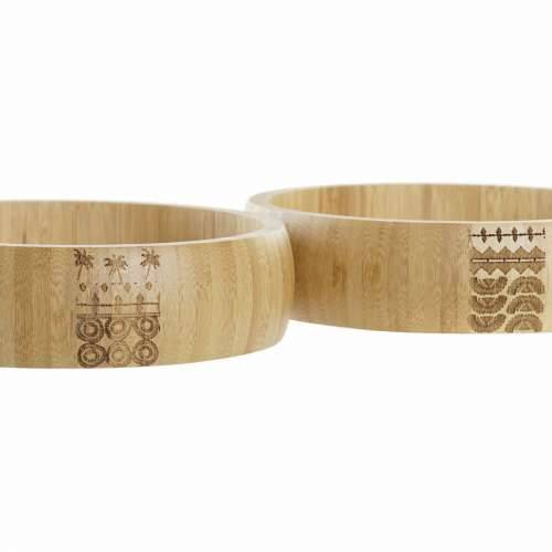 Zdjela za Salatu DKD Home Decor Prirodno Bambus 20 x 20 x 5 cm Cijena