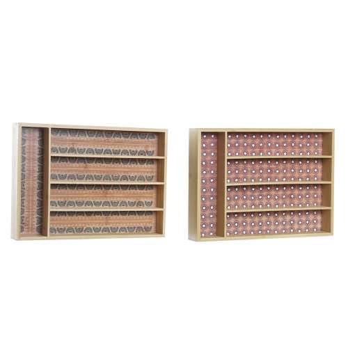 Organizator Pribora za Jelo DKD Home Decor Bambus Kolonijalni Afrikanac 25,5 x 35,5 x 5 cm (2 kom.) Cijena