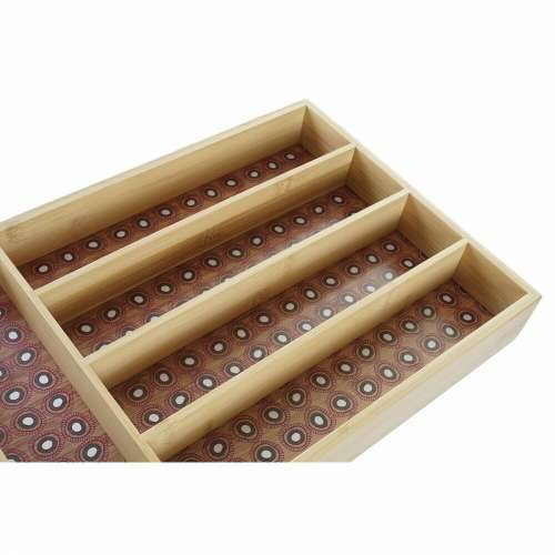 Organizator Pribora za Jelo DKD Home Decor Bambus Kolonijalni Afrikanac 25,5 x 35,5 x 5 cm (2 kom.) Cijena