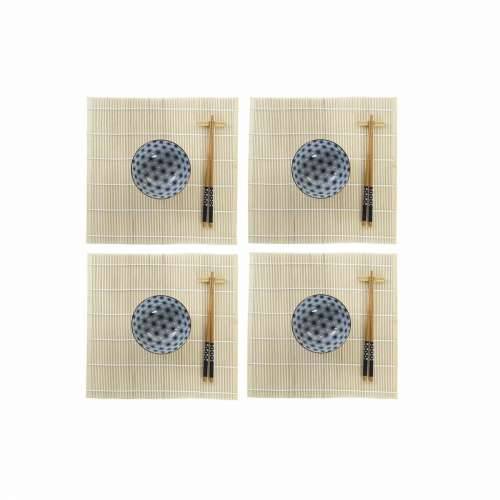 Set za sushi DKD Home Decor 14,5 x 14,5 x 31 cm Plava Gres Keramika Orijentalno (16 Dijelovi) Cijena
